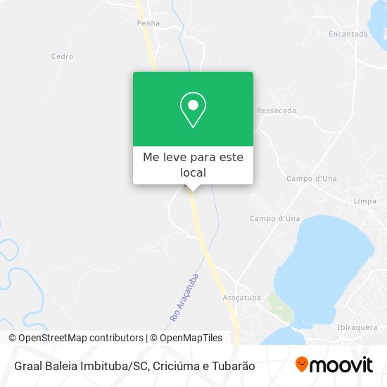 Graal Baleia Imbituba/SC mapa