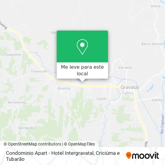 Condominio Apart - Hotel Intergravatal mapa