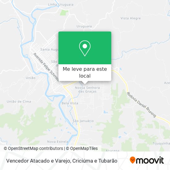 Vencedor Atacado e Varejo mapa