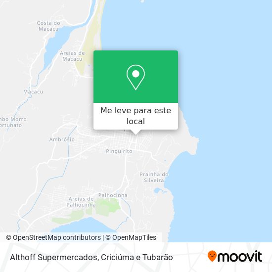 Althoff Supermercados mapa