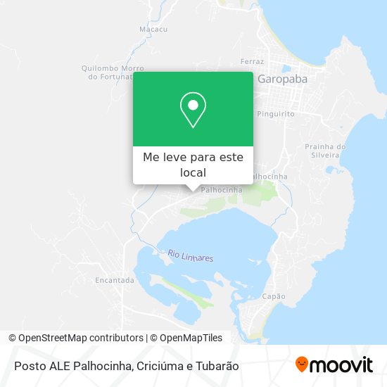 Posto ALE Palhocinha mapa