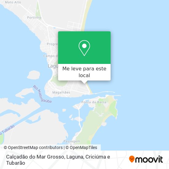 Calçadão do Mar Grosso, Laguna mapa