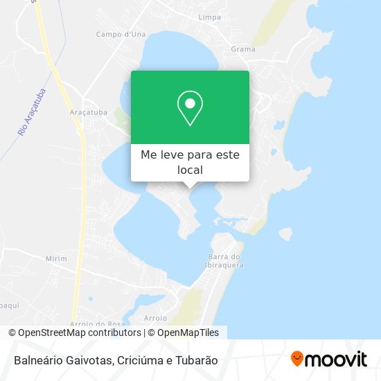 Balneário Gaivotas mapa