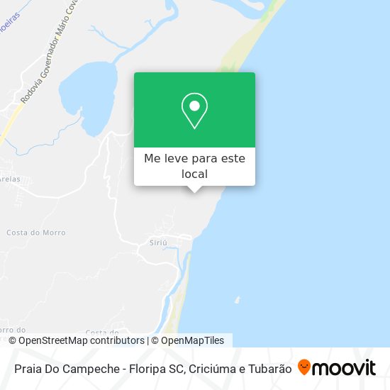 Praia Do Campeche - Floripa SC mapa