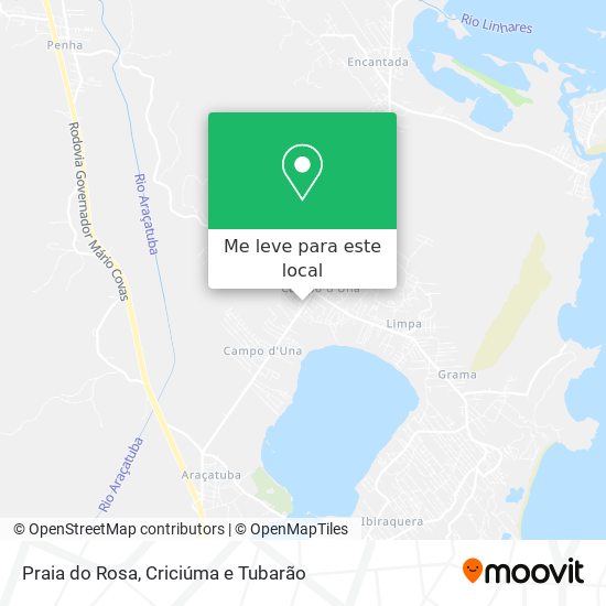 Praia do Rosa mapa