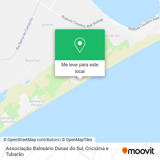 Associação Balneário Dunas do Sul mapa