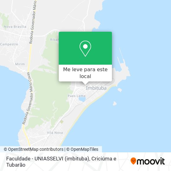 Faculdade - UNIASSELVI (imbituba) mapa