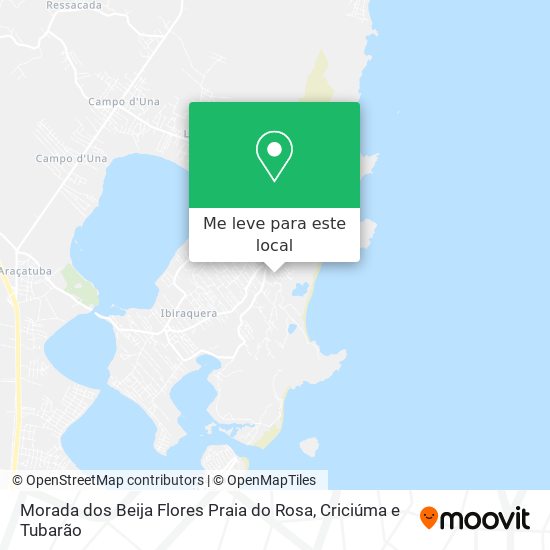 Morada dos Beija Flores Praia do Rosa mapa