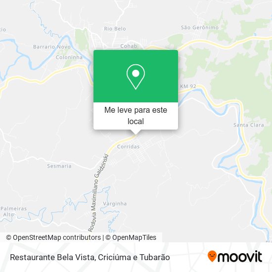 Restaurante Bela Vista mapa