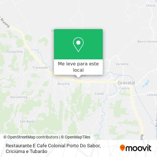 Restaurante E Cafe Colonial Porto Do Sabor mapa