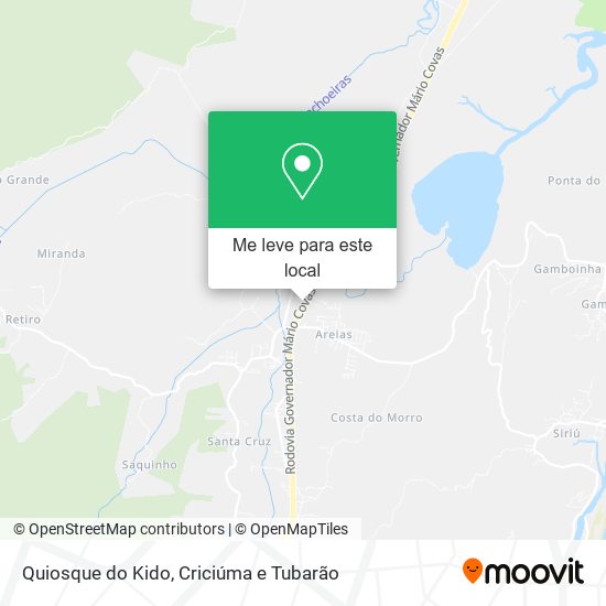 Quiosque do Kido mapa