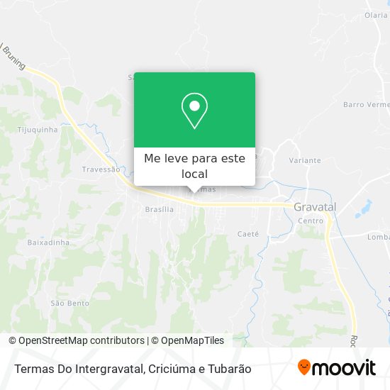Termas Do Intergravatal mapa