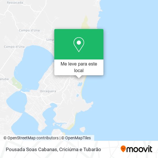 Pousada Soas Cabanas mapa