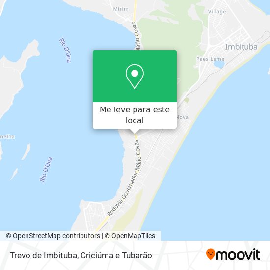 Trevo de Imbituba mapa
