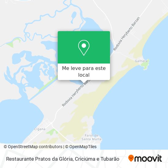 Restaurante Pratos da Glória mapa