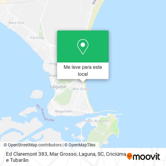 Ed Claremont 383, Mar Grosso, Laguna, SC mapa
