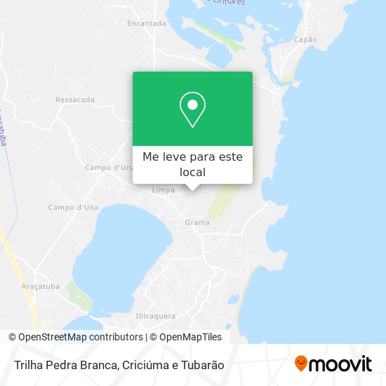 Trilha Pedra Branca mapa