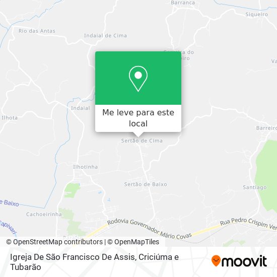 Igreja De São Francisco De Assis mapa