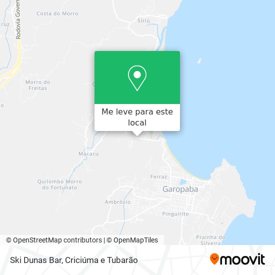 Ski Dunas Bar mapa