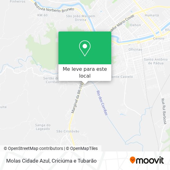 Molas Cidade Azul mapa