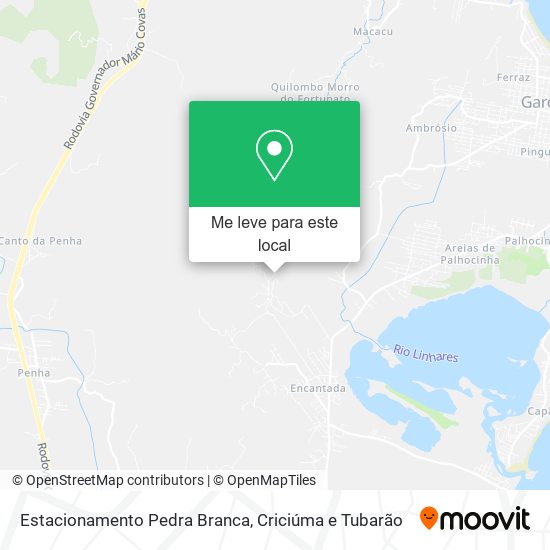 Estacionamento Pedra Branca mapa