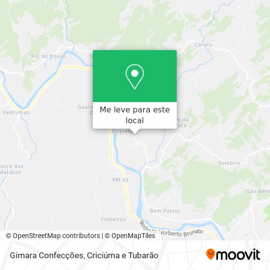 Gimara Confecções mapa