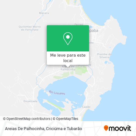 Areias De Palhocinha mapa