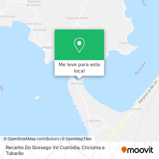 Recanto Do Sossego Vó Custódia mapa