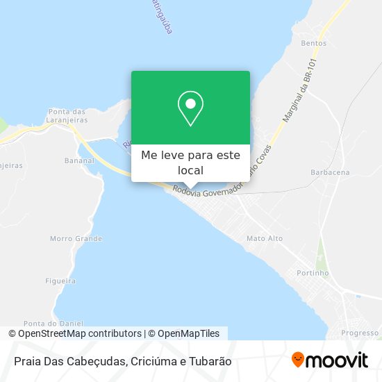 Praia Das Cabeçudas mapa