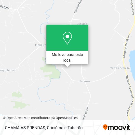 CHAMA AS PRENDAS mapa
