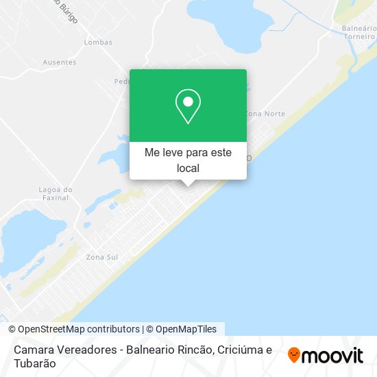 Camara Vereadores - Balneario Rincão mapa