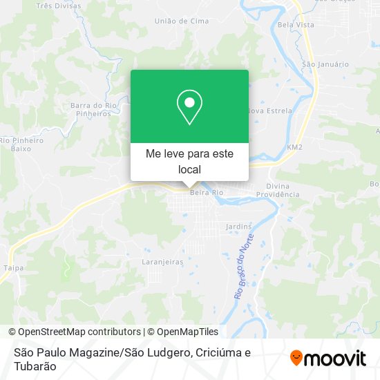 São Paulo Magazine/São Ludgero mapa