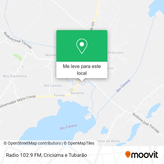 Radio 102.9 FM mapa