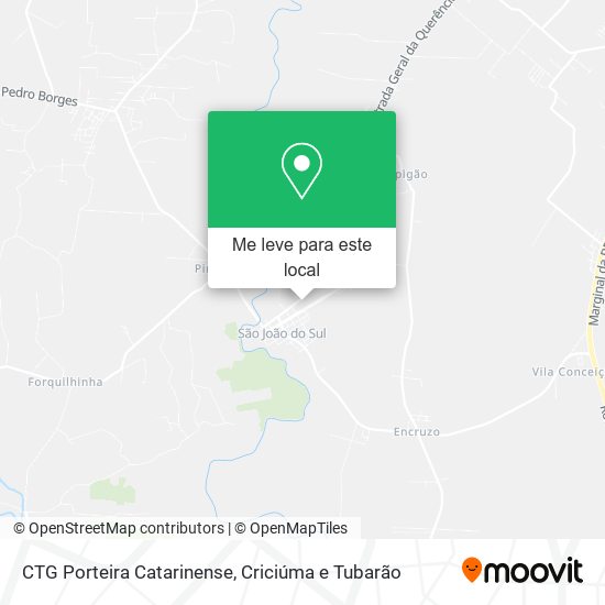 CTG Porteira Catarinense mapa