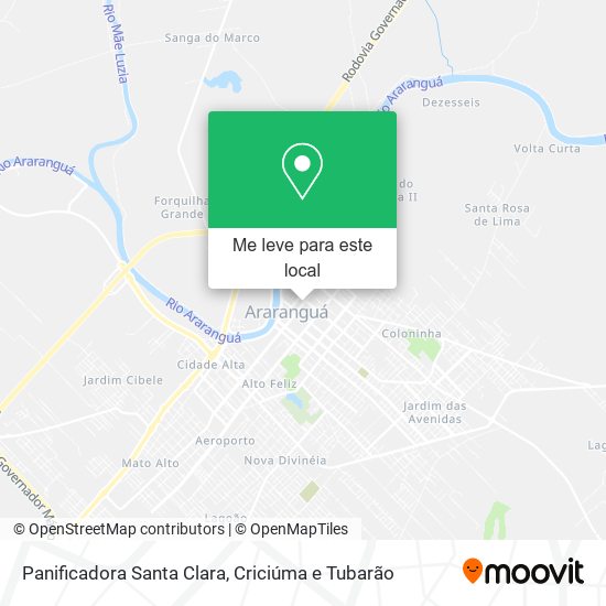 Panificadora Santa Clara mapa