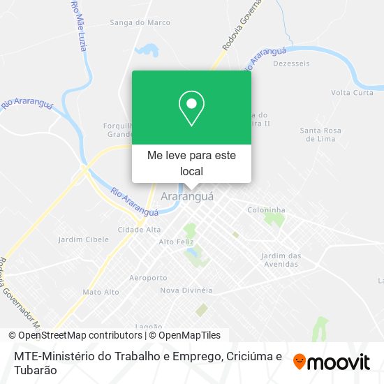 MTE-Ministério do Trabalho e Emprego mapa