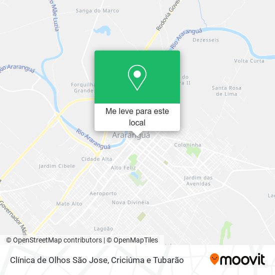 Clínica de Olhos São Jose mapa