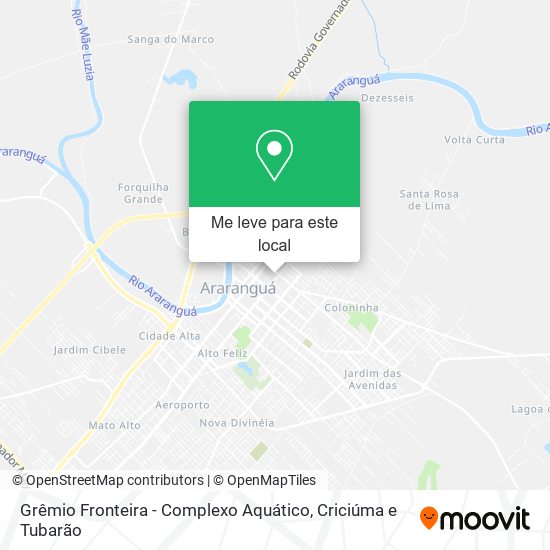 Grêmio Fronteira - Complexo Aquático mapa