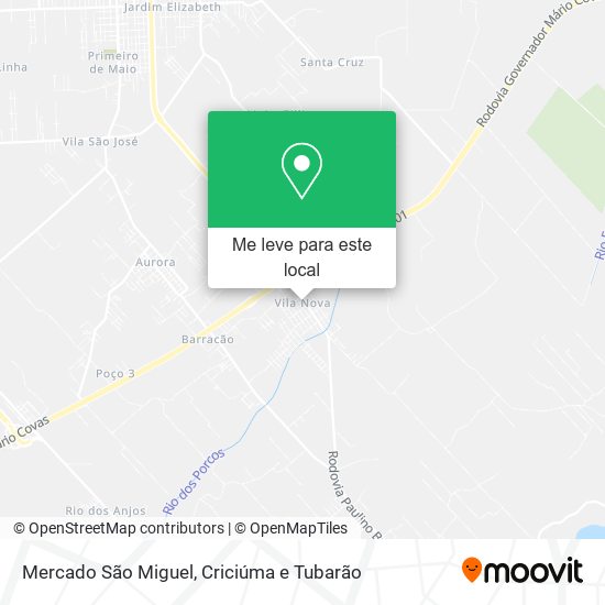 Mercado São Miguel mapa