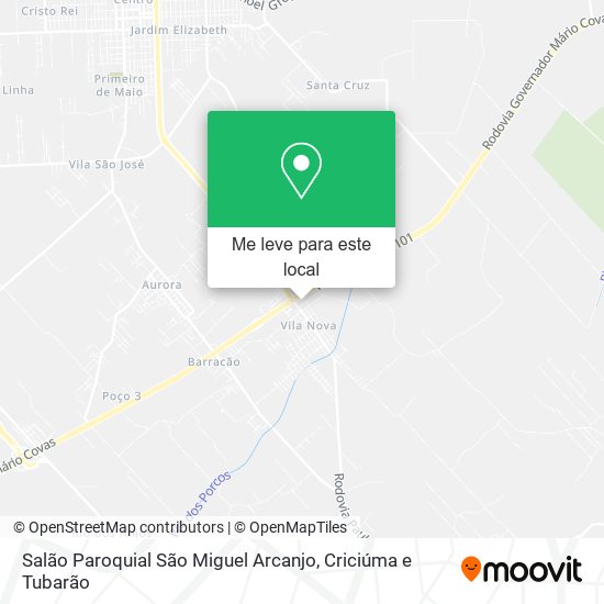 Salão Paroquial São Miguel Arcanjo mapa