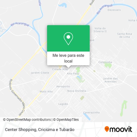 Center Shopping mapa