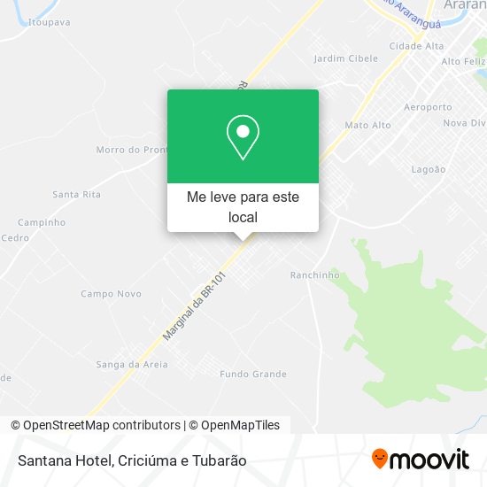 Santana Hotel mapa