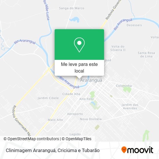 Clinimagem Araranguá mapa