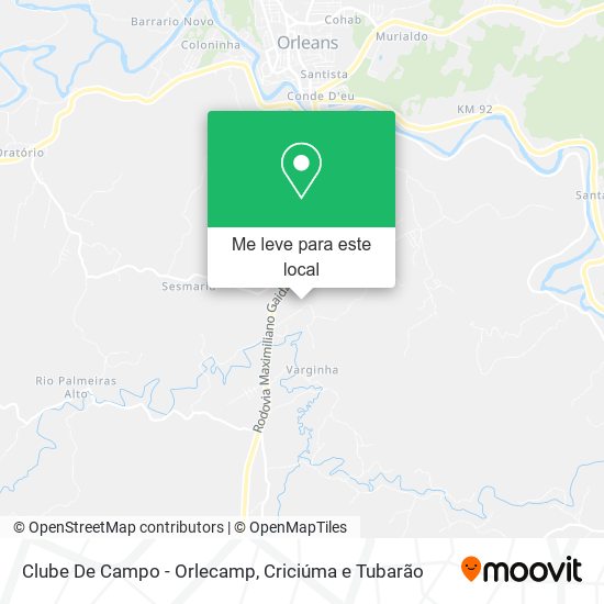 Clube De Campo - Orlecamp mapa