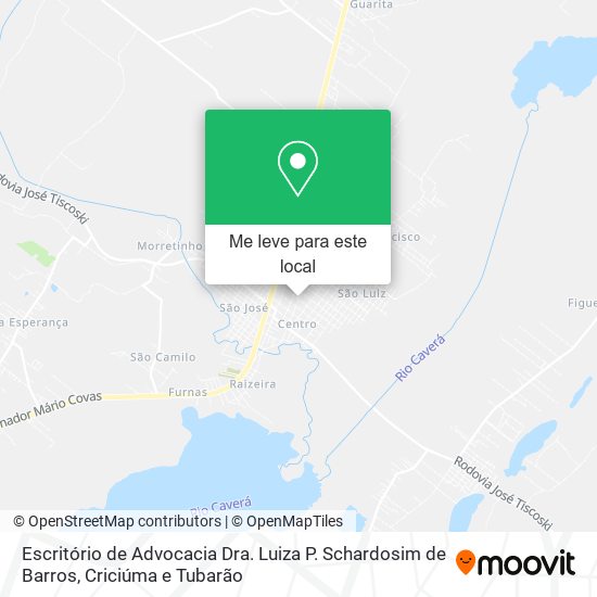 Escritório de Advocacia Dra. Luiza P. Schardosim de Barros mapa
