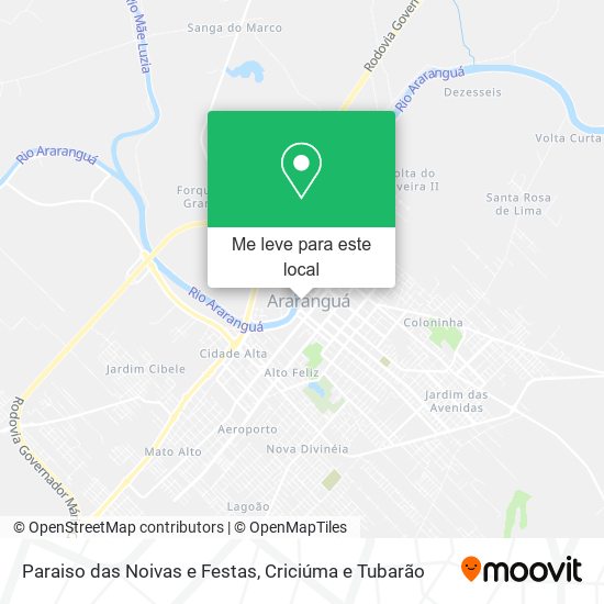Paraiso das Noivas e Festas mapa