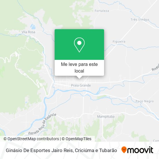 Ginásio De Esportes Jairo Reis mapa