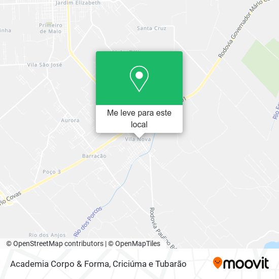Academia Corpo & Forma mapa