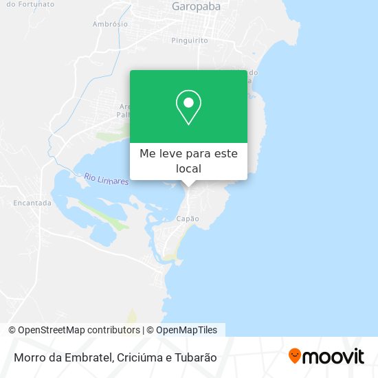 Morro da Embratel mapa