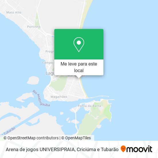 Arena de jogos UNIVERSIPRAIA mapa